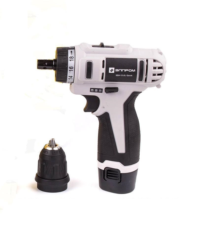 Шуруповёрт Элпром ЭДА-12-2Li Quick
