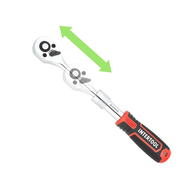 Рукоятка с храповым механизмом INTERTOOL ET-8005