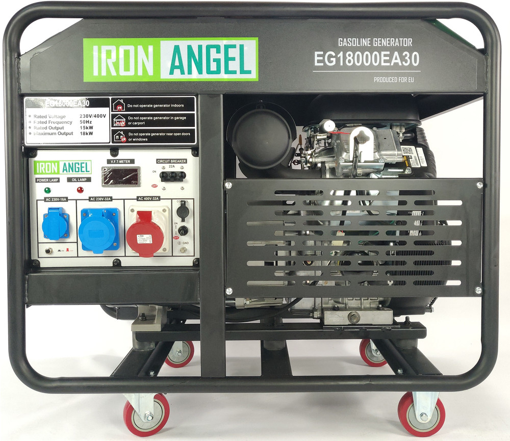 Генератор IRON ANGEL EG18000EA30 + блок автоматики в подарок