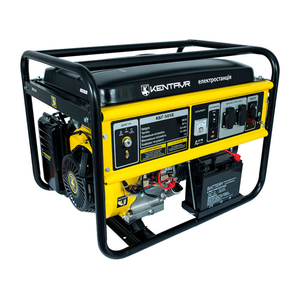 Генератор KENTAVR бензиновый КБГ505E