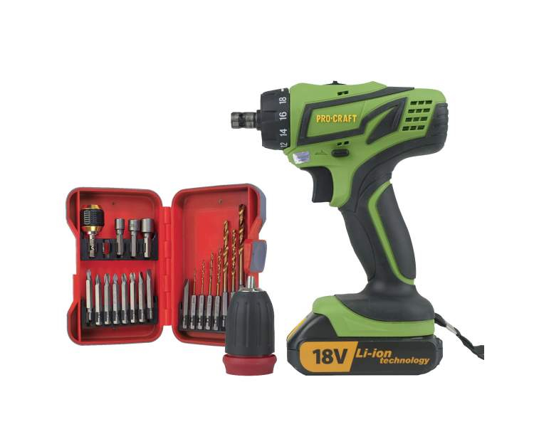 Шуруповёрт Procraft PA18PRO DFR+инструменты