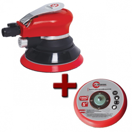 Шлифмашина эксцентриковая пневматическая INTERTOOL PT-1006