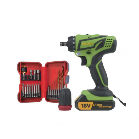 Шуруповёрт Procraft PA18PRO DFR+инструменты